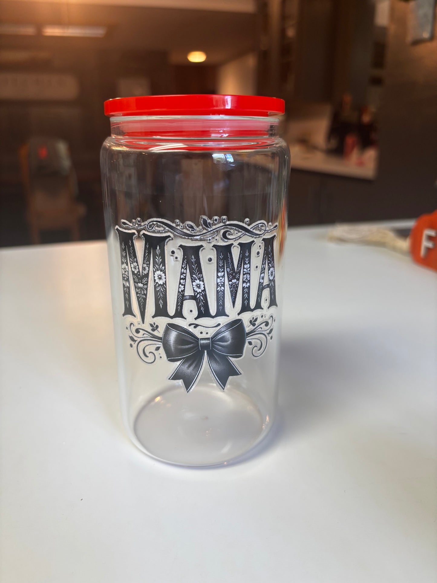 16 Oz glass mama cups