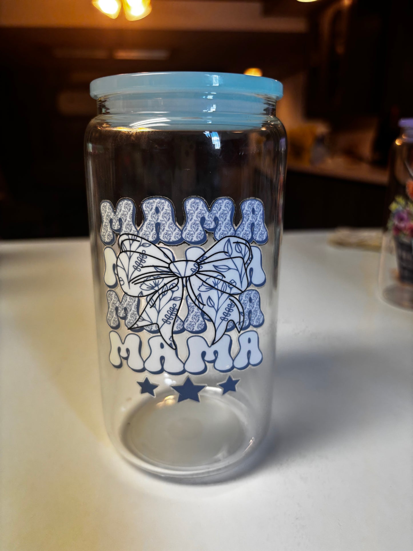 16 Oz glass mama cups