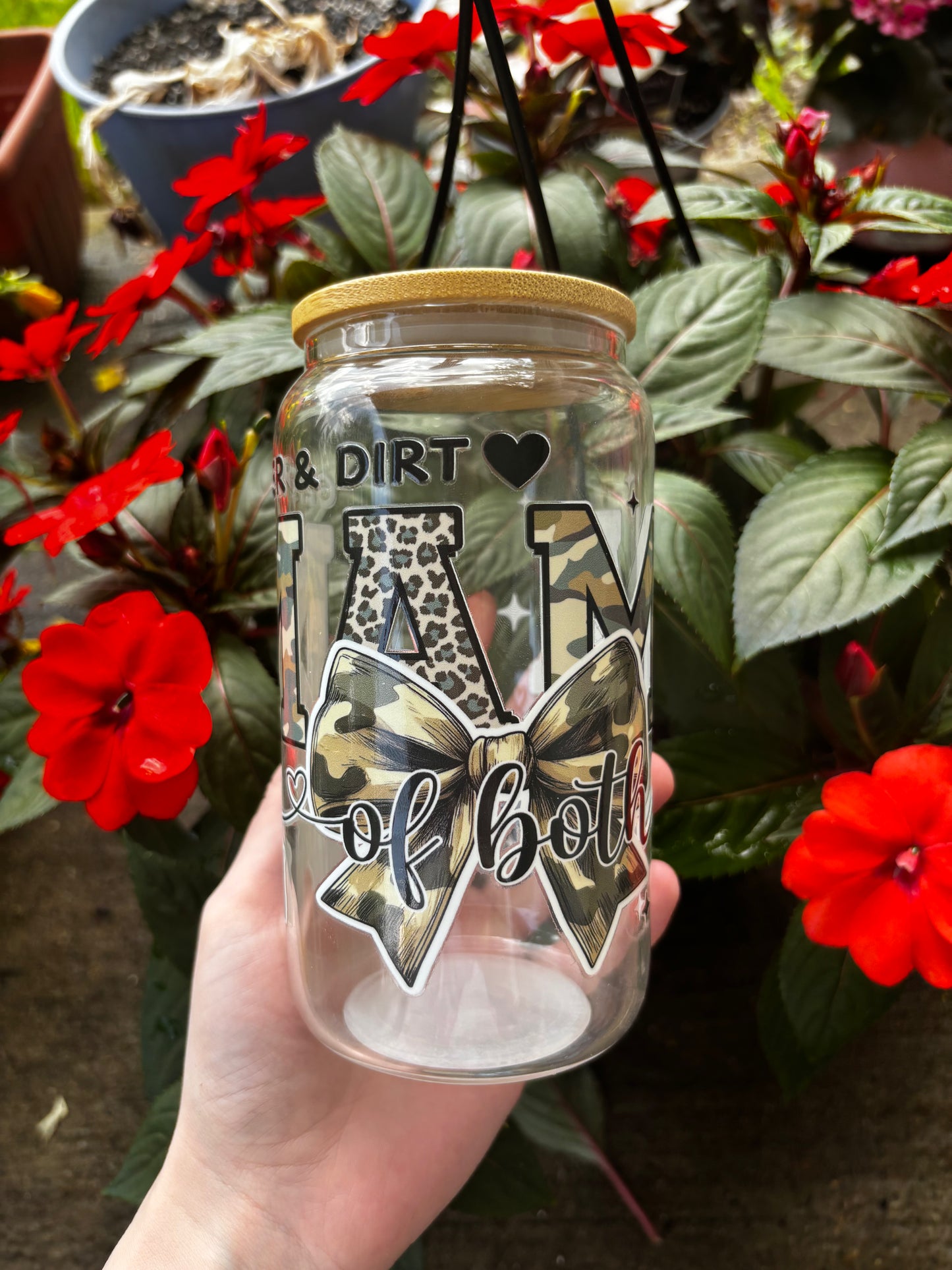 Glitter and dirt mama of both