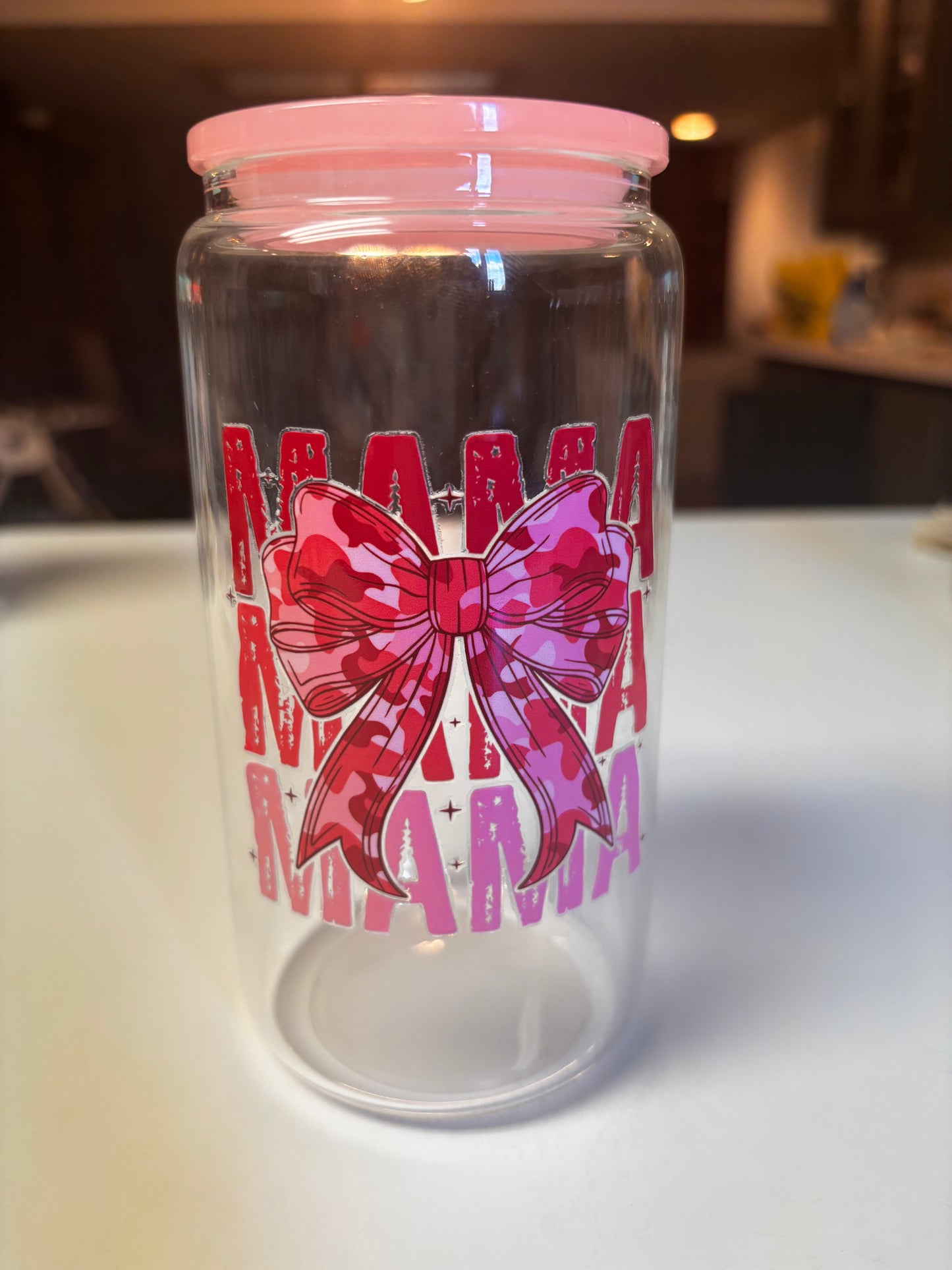 16 Oz glass mama cups