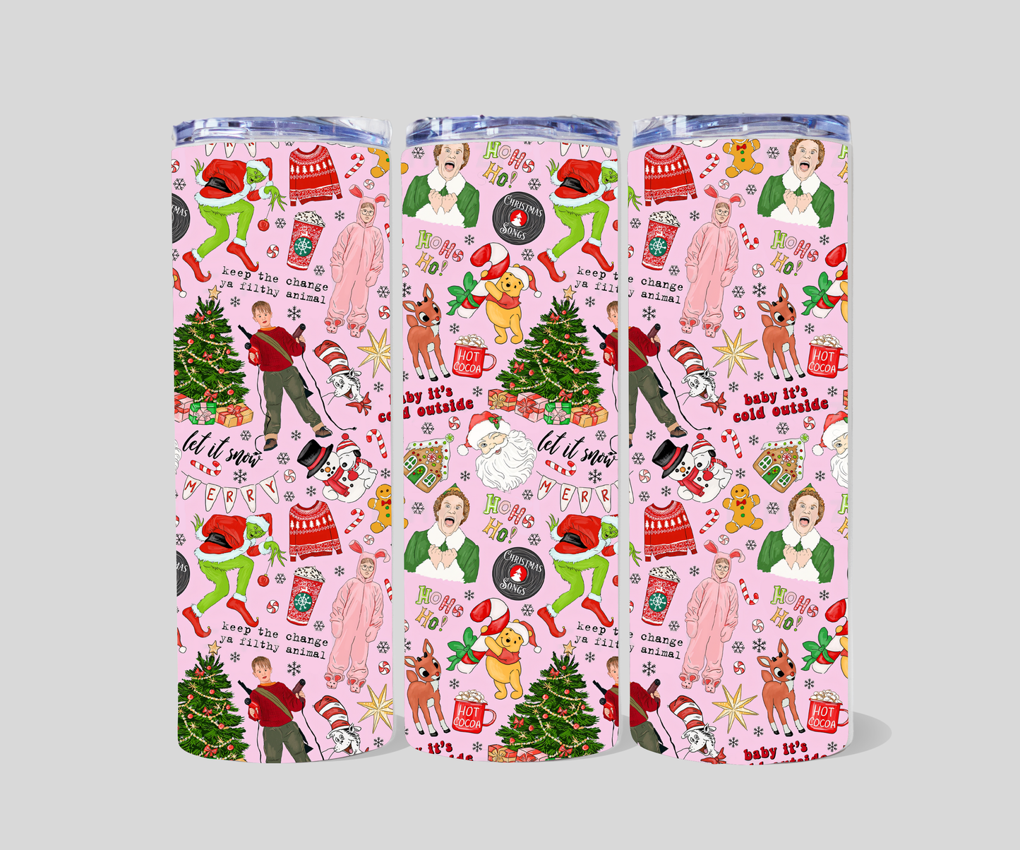 20 oz Christmas tumblers