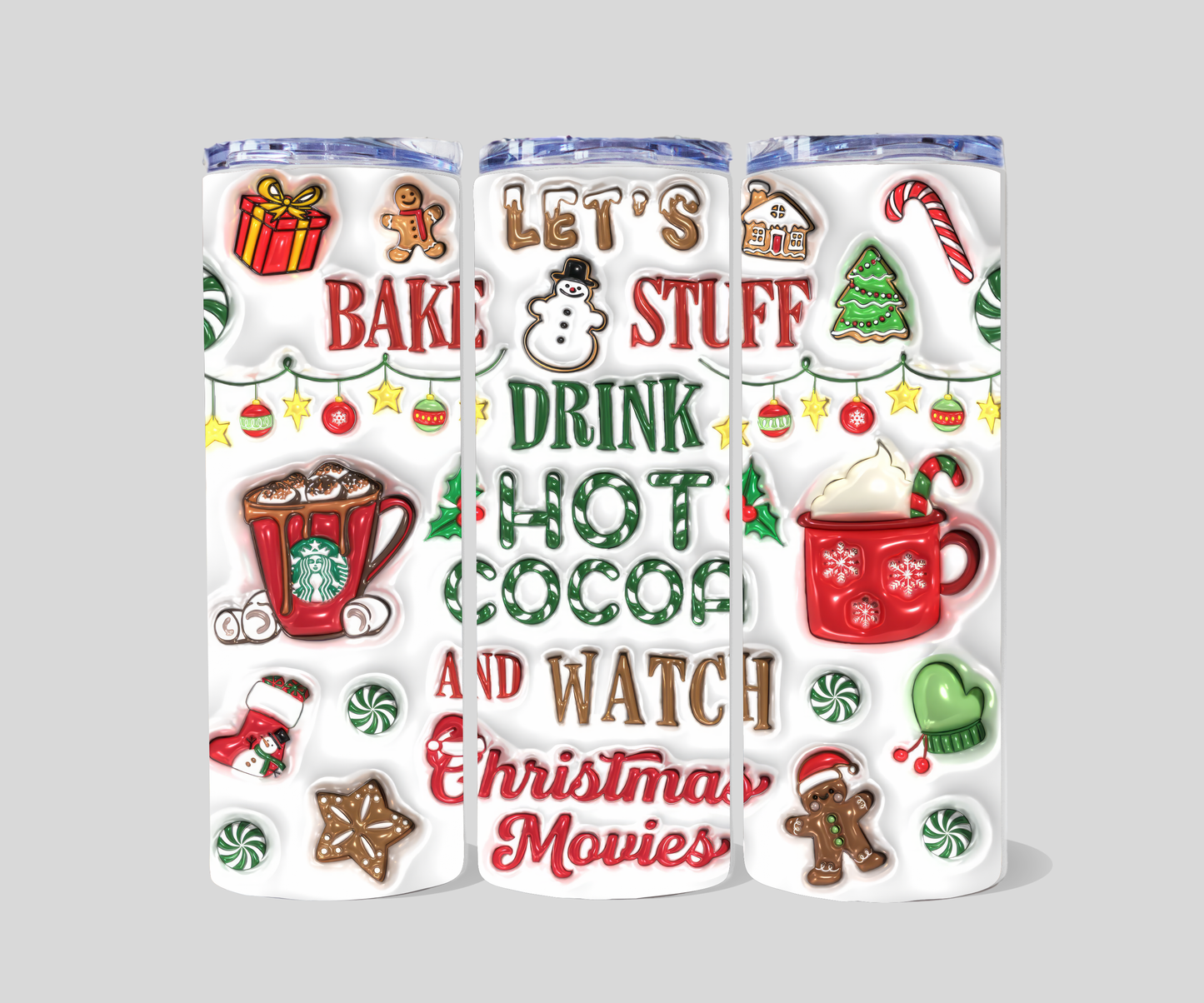 20 oz Christmas tumblers