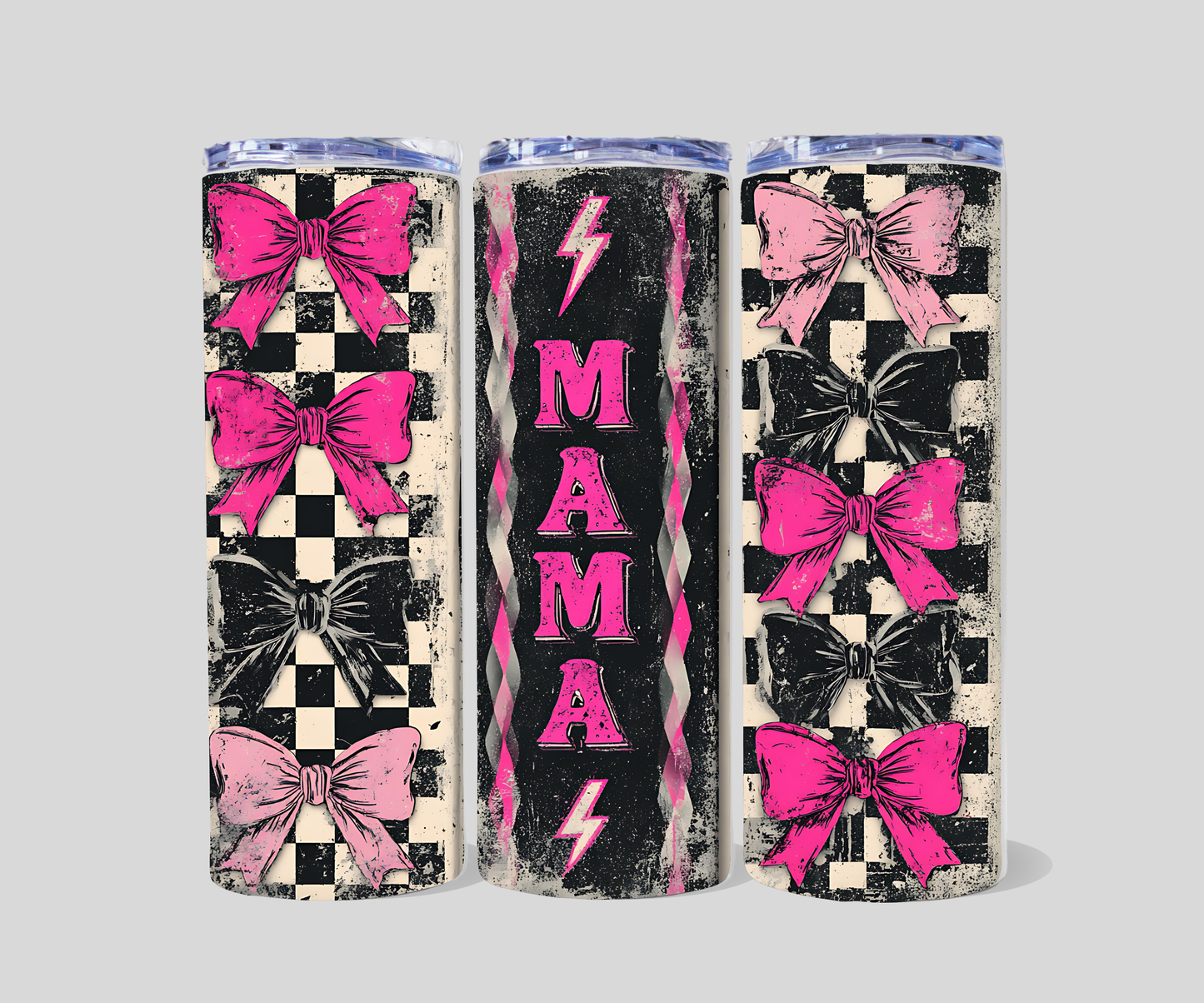 Three different design options for 20oz tumbler