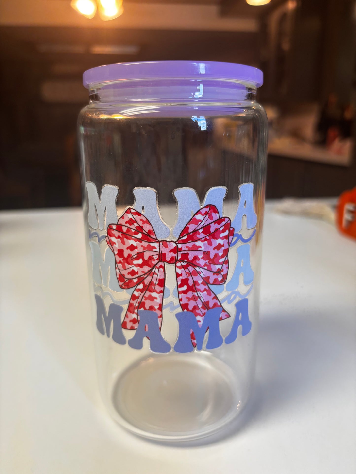 16 Oz glass mama cups
