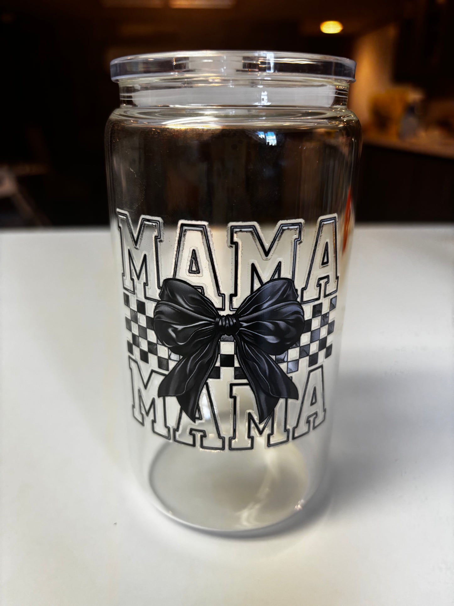 16 Oz glass mama cups