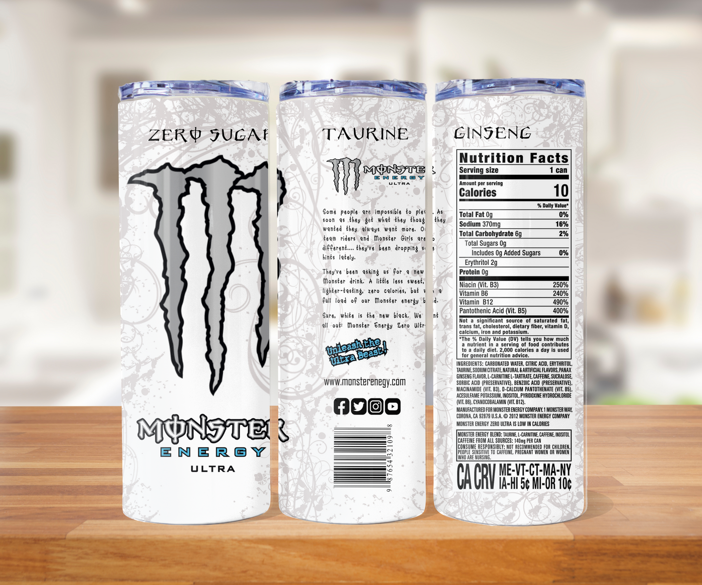 20 oz monster can tumbler