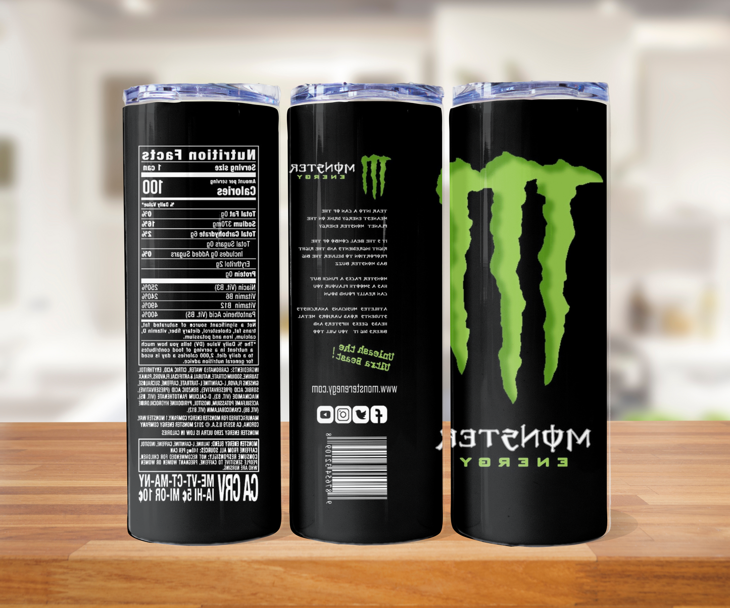 20 oz monster can tumbler