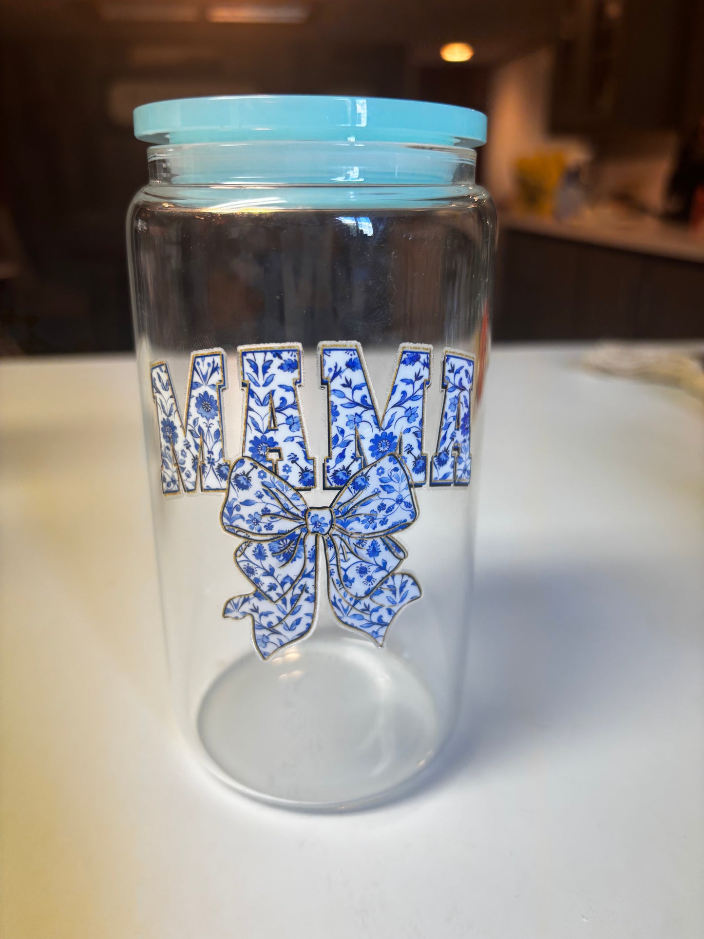 16 Oz glass mama cups