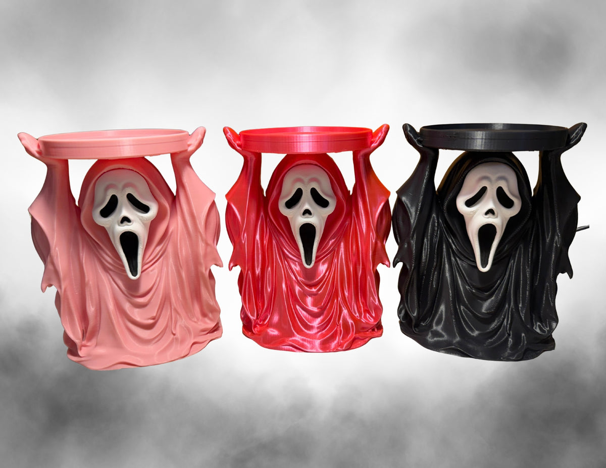 Ghost face candle stand