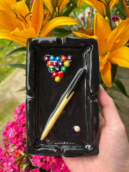 Pool table tray