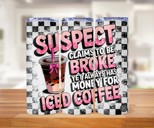Iced coffee 20oz tumbler